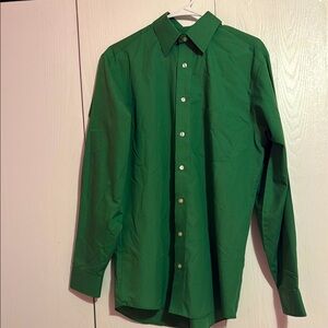 Stafford Green Dress Shirt Long Sleeve